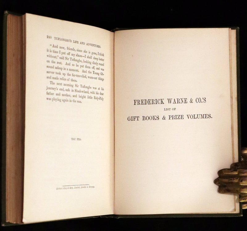 1890 Scarce Victorian Edition - Tuflongbo's Life and Adventures. Holme Lee's Fairy Tale illustrated.