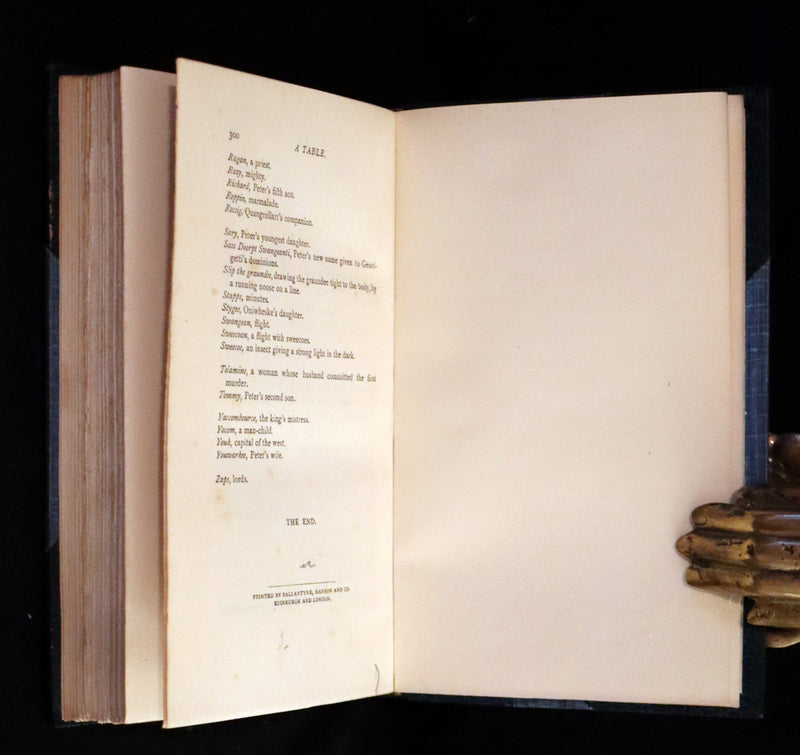 1884 Rare Book Set - The Life & Adventures of Peter Wilkins, Utopian Science Fiction Masterpiece.