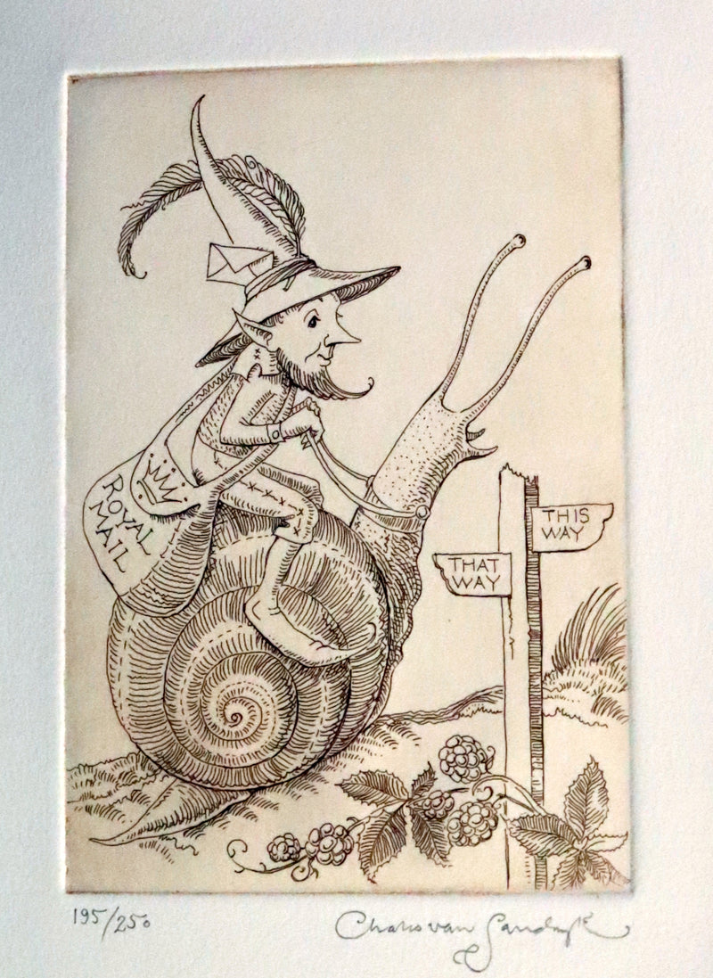 2020 Scarce Signed Limited Edition - Letters from Fairyland by Charles van Sandwyk. #195/250.