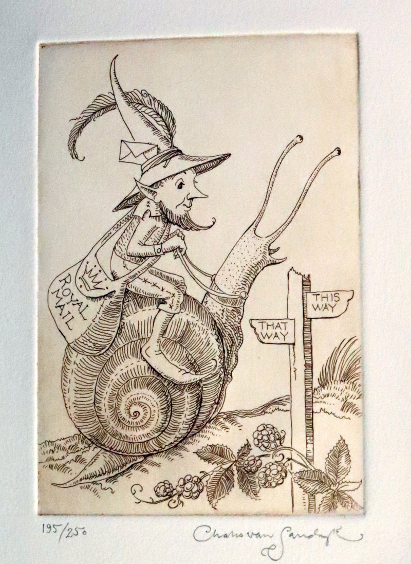 2020 Scarce Signed Limited Edition - Letters from Fairyland by Charles van Sandwyk. #195/250.