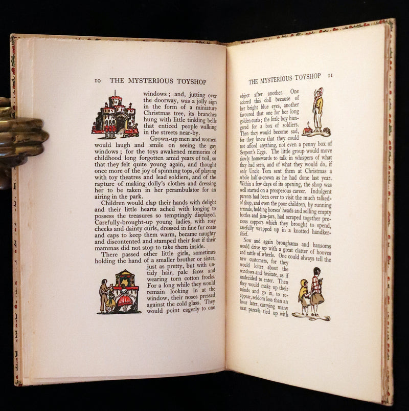 1924 Rare First Edition - The Mysterious Toyshop. A Fairy Tale by Cyril W. Beaumont, illustrated by Wyndham.