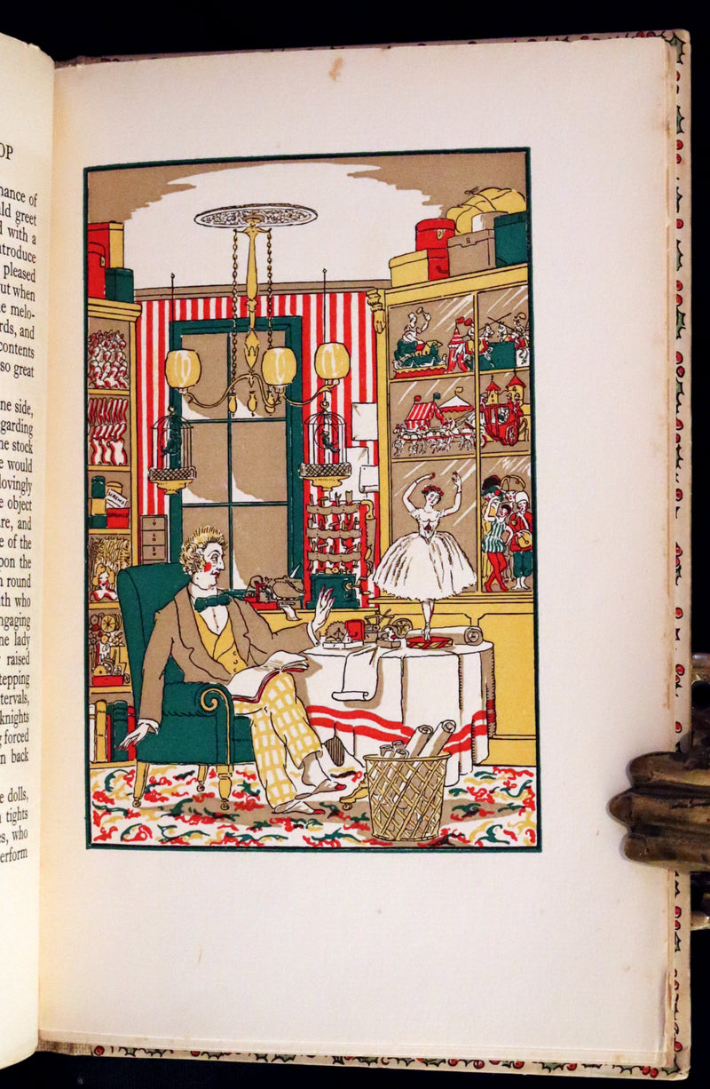 1924 Rare First Edition - The Mysterious Toyshop. A Fairy Tale by Cyril W. Beaumont, illustrated by Wyndham.