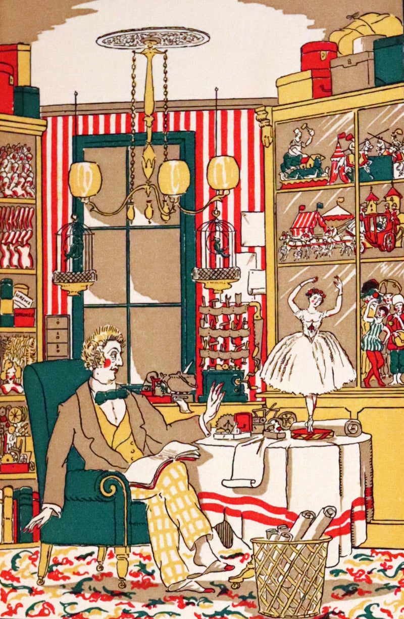 1924 Rare First Edition - The Mysterious Toyshop. A Fairy Tale by Cyril W. Beaumont, illustrated by Wyndham.