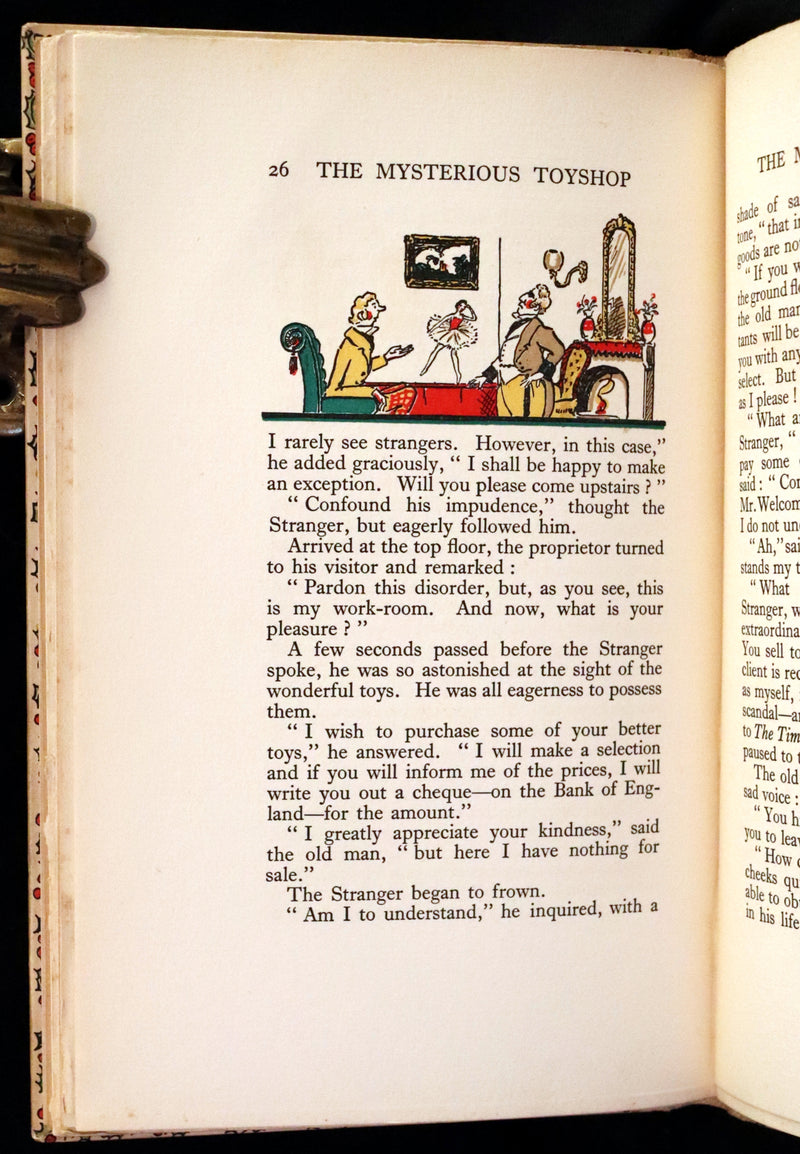 1924 Rare First Edition - The Mysterious Toyshop. A Fairy Tale by Cyril W. Beaumont, illustrated by Wyndham.