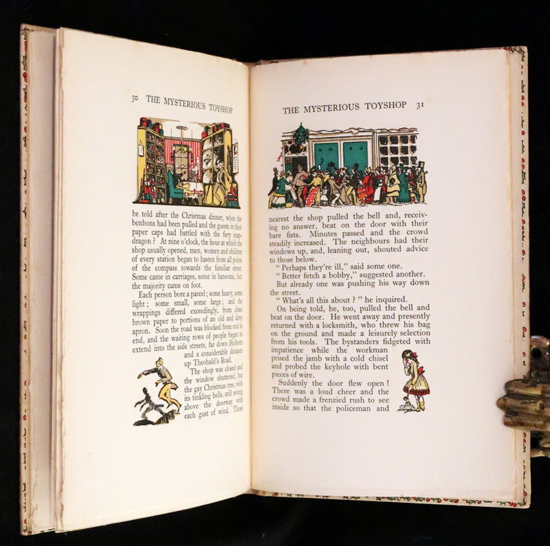 1924 Rare First Edition - The Mysterious Toyshop. A Fairy Tale by Cyril W. Beaumont, illustrated by Wyndham.