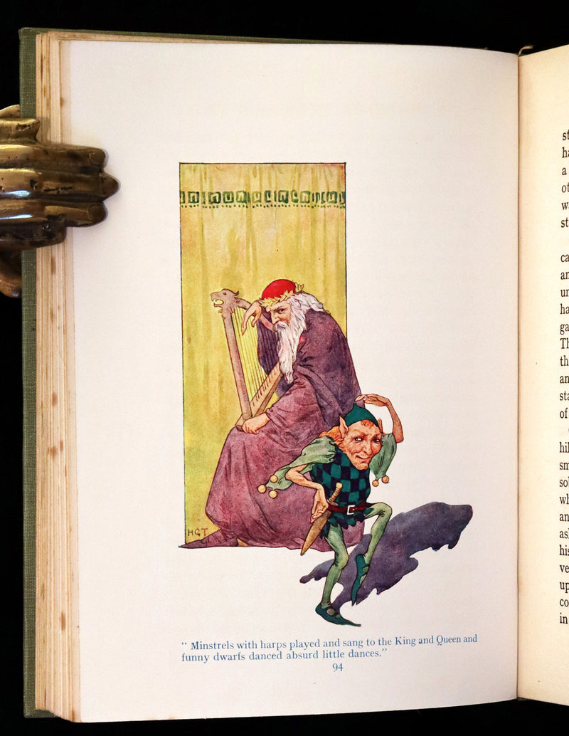 1925 Rare Book - Stories of King Arthur with 48 Colour Plates By Harry G. Theaker.