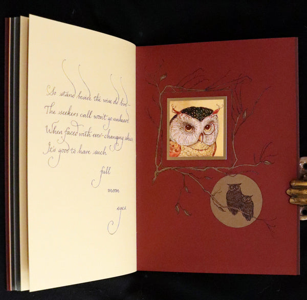 2012 Scarce Signed First Edition - Full Moon Eyes; An Ode to the Wisdom and Forbearance of Owls by Charles Van Sandwyk.