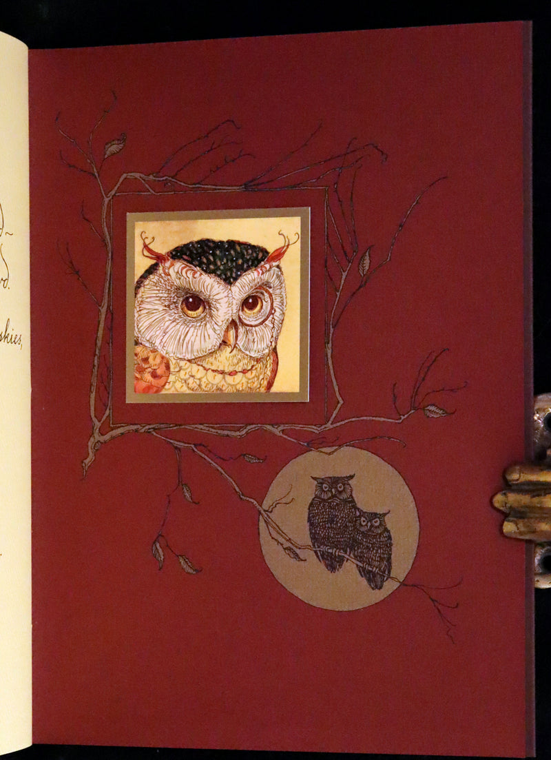 2012 Scarce Signed First Edition - Full Moon Eyes; An Ode to the Wisdom and Forbearance of Owls by Charles Van Sandwyk.