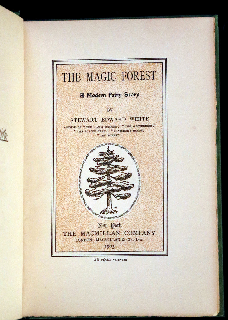 1903 Scarce First Edition - The Magic Forest, A Modern Somnambulist Fairy Story by Stewart Edward White.