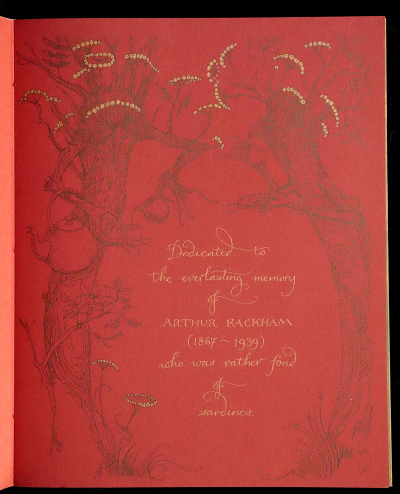 2009 Scarce First Edition - The Fairy Market by Charles van Sandwyk dedicated to Arthur Rackham.