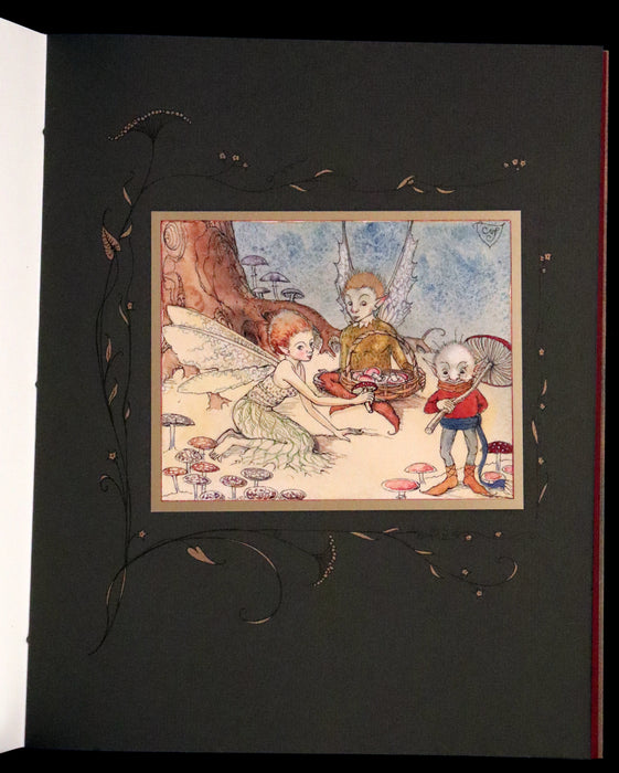 2009 Scarce First Edition - The Fairy Market by Charles van Sandwyk dedicated to Arthur Rackham.