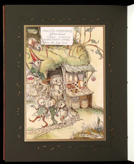 2009 Scarce First Edition - The Fairy Market by Charles van Sandwyk dedicated to Arthur Rackham.