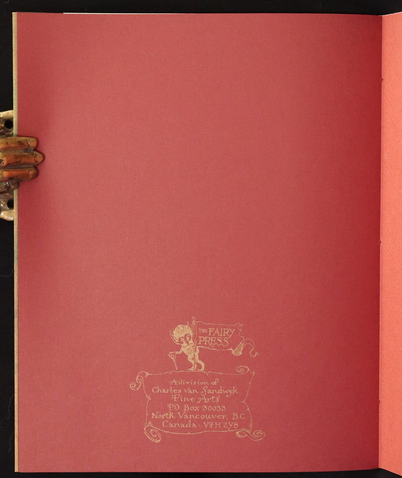 2009 Scarce First Edition - The Fairy Market by Charles van Sandwyk dedicated to Arthur Rackham.