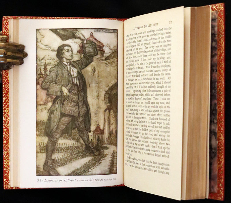 1952 Rare Book bound by Bayntun - Gulliver's Travels Into Several Remote Nations of the World. Illustrated by Arthur Rackham.