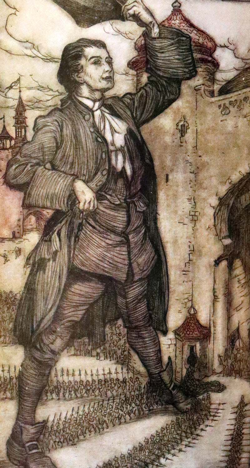 1952 Rare Book bound by Bayntun - Gulliver's Travels Into Several Remote Nations of the World. Illustrated by Arthur Rackham.