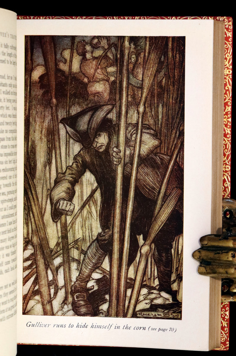 1952 Rare Book bound by Bayntun - Gulliver's Travels Into Several Remote Nations of the World. Illustrated by Arthur Rackham.