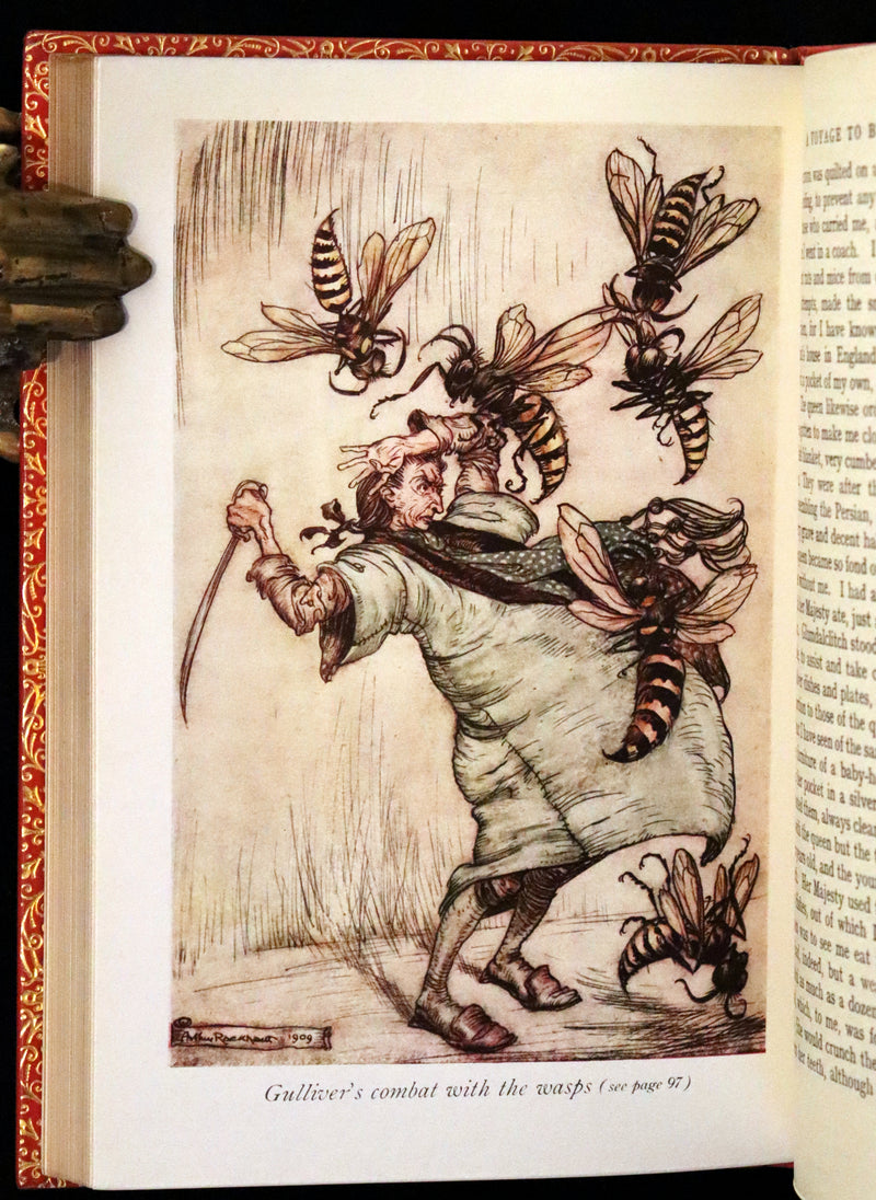 1952 Rare Book bound by Bayntun - Gulliver's Travels Into Several Remote Nations of the World. Illustrated by Arthur Rackham.