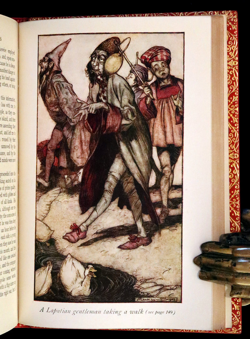 1952 Rare Book bound by Bayntun - Gulliver's Travels Into Several Remote Nations of the World. Illustrated by Arthur Rackham.