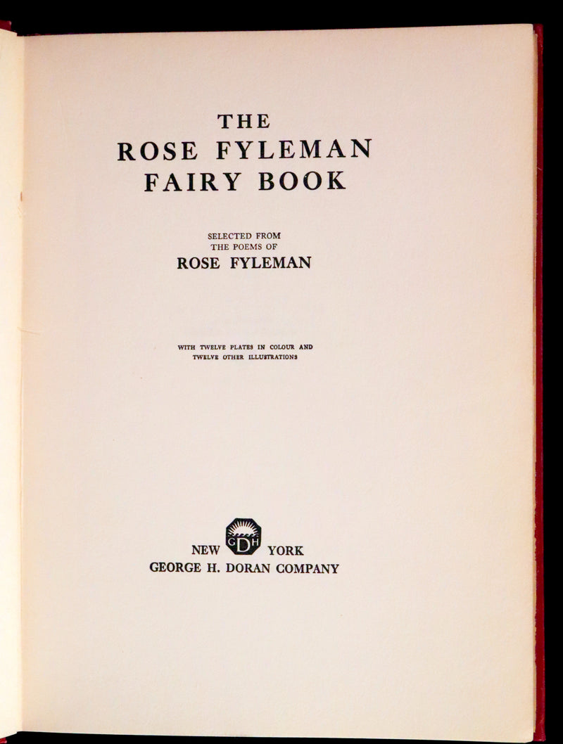 1923 Rare First Edition - The Rose Fyleman Fairy Book Illustrated by Hilda T. Miller.