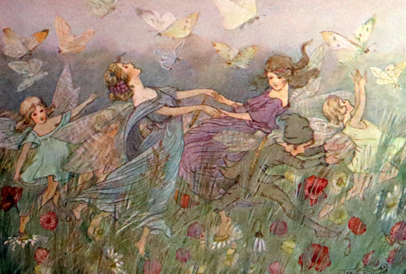 1923 Rare First Edition - The Rose Fyleman Fairy Book Illustrated by Hilda T. Miller.