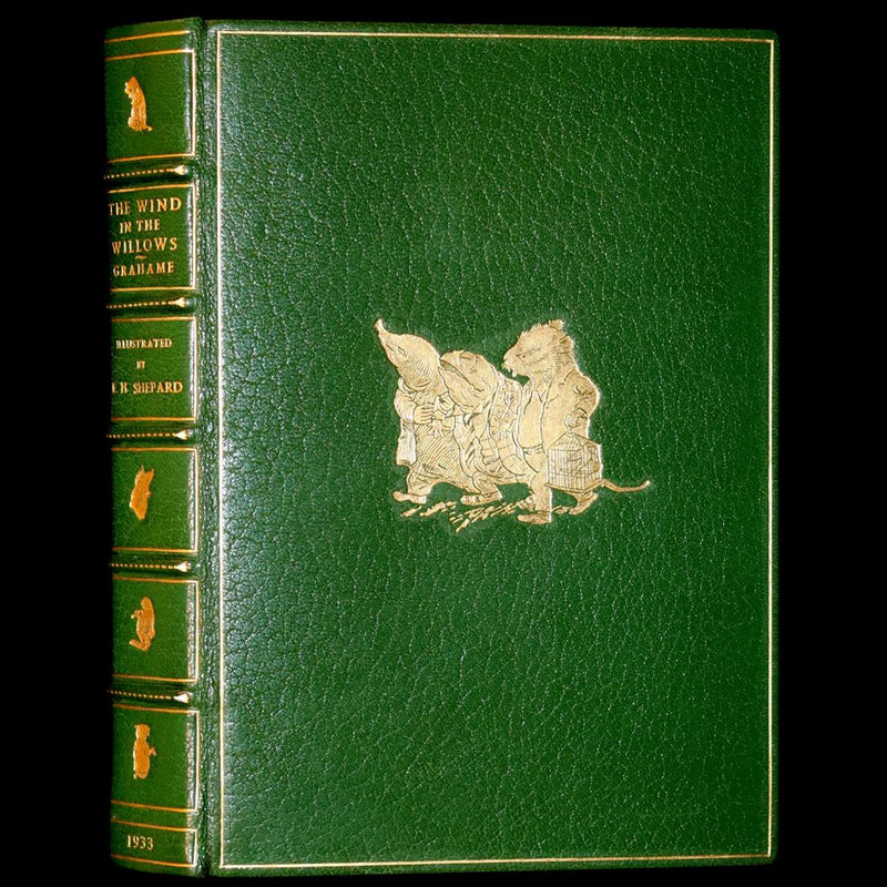 1933 First US Edition Illustrated by Shepard & bound by Bayntun - THE WIND IN THE WILLOWS.