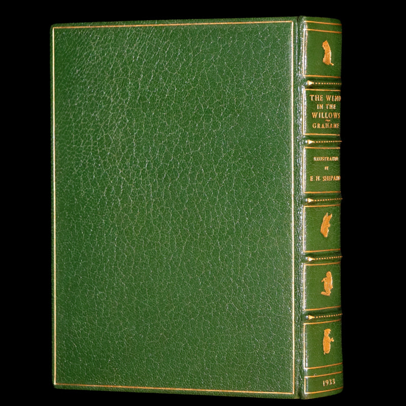 1933 First US Edition Illustrated by Shepard & bound by Bayntun - THE WIND IN THE WILLOWS.