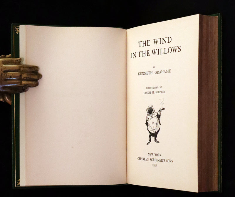 1933 First US Edition Illustrated by Shepard & bound by Bayntun - THE WIND IN THE WILLOWS.