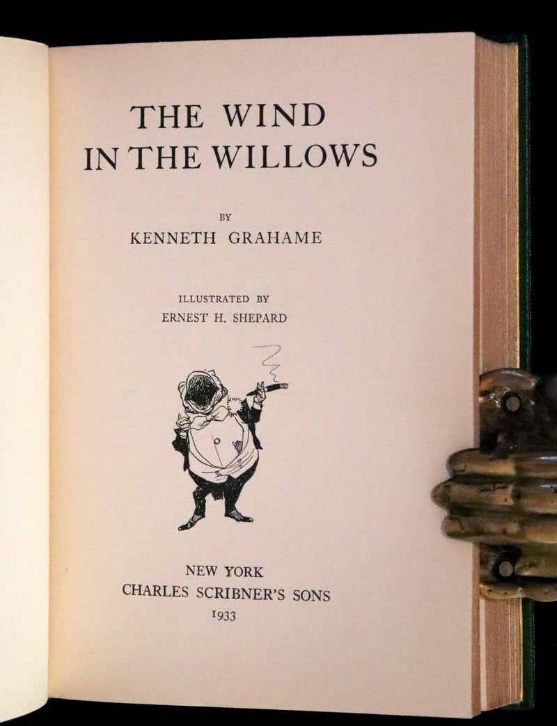 1933 First US Edition Illustrated by Shepard & bound by Bayntun - THE WIND IN THE WILLOWS.
