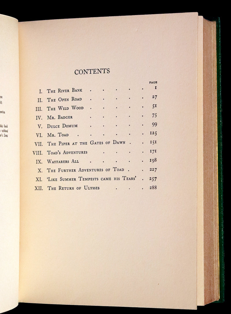 1933 First US Edition Illustrated by Shepard & bound by Bayntun - THE WIND IN THE WILLOWS.