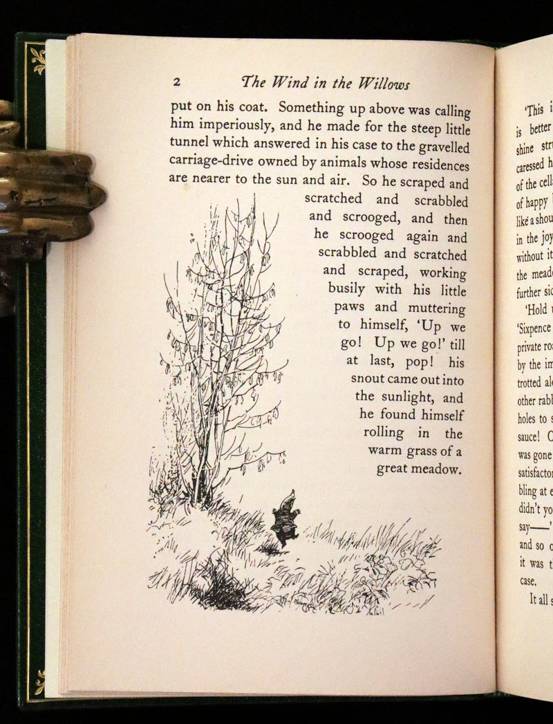 1933 First US Edition Illustrated by Shepard & bound by Bayntun - THE WIND IN THE WILLOWS.