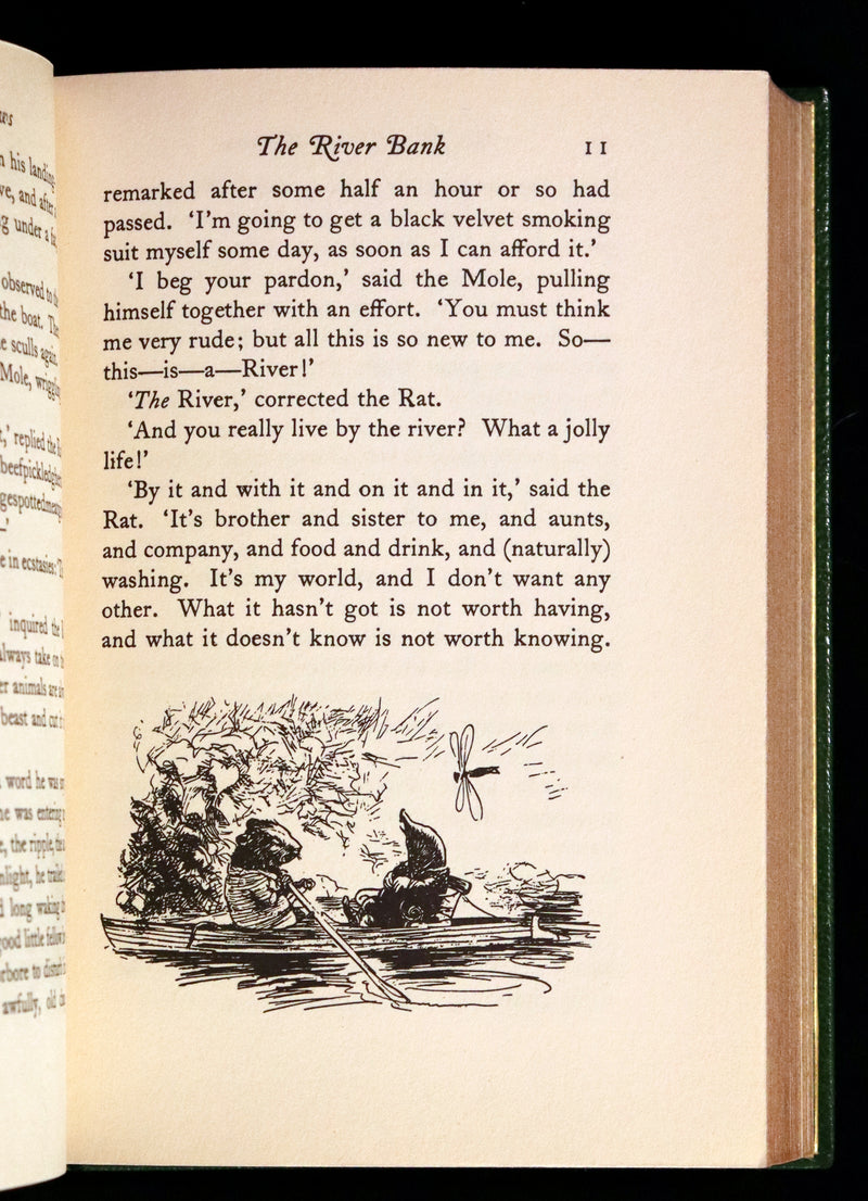 1933 First US Edition Illustrated by Shepard & bound by Bayntun - THE WIND IN THE WILLOWS.