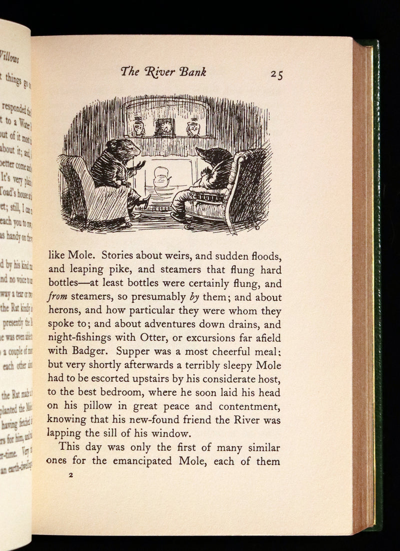 1933 First US Edition Illustrated by Shepard & bound by Bayntun - THE WIND IN THE WILLOWS.