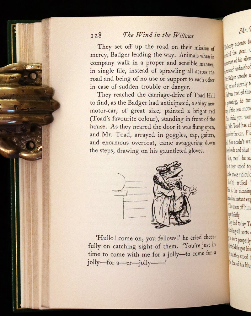 1933 First US Edition Illustrated by Shepard & bound by Bayntun - THE WIND IN THE WILLOWS.