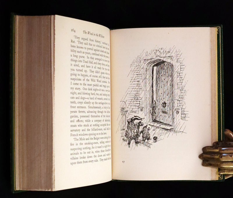 1933 First US Edition Illustrated by Shepard & bound by Bayntun - THE WIND IN THE WILLOWS.
