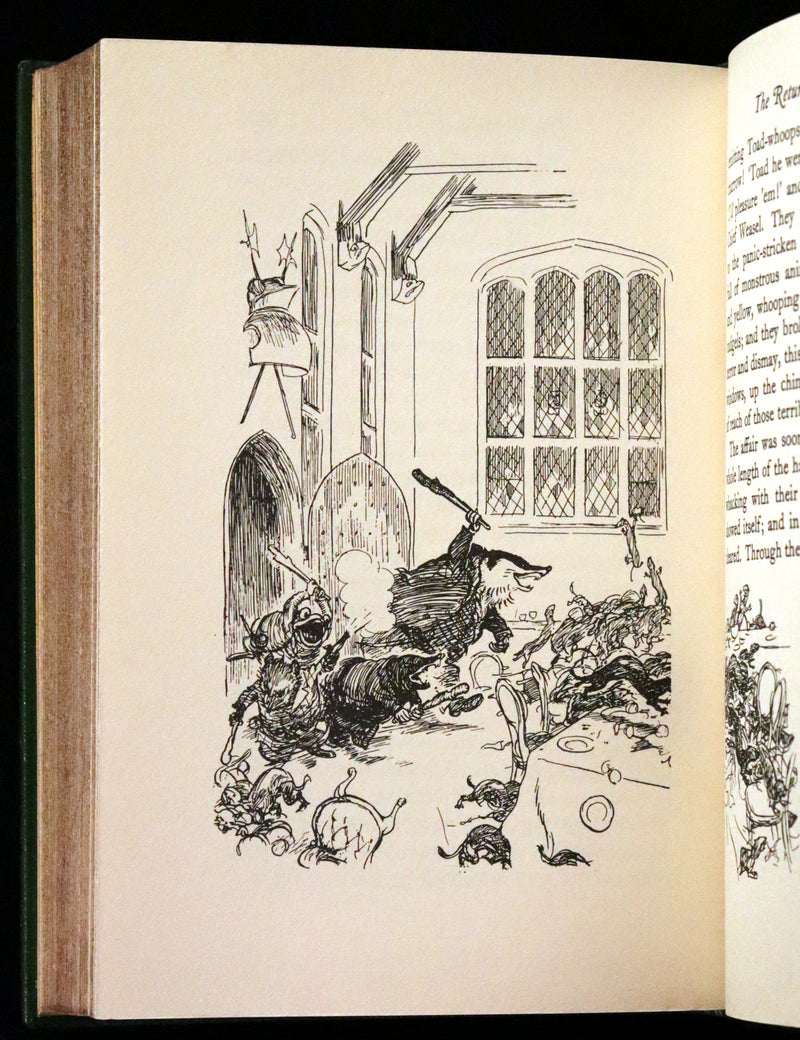 1933 First US Edition Illustrated by Shepard & bound by Bayntun - THE WIND IN THE WILLOWS.