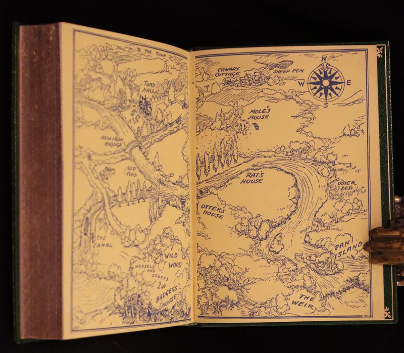 1933 First US Edition Illustrated by Shepard & bound by Bayntun - THE WIND IN THE WILLOWS.