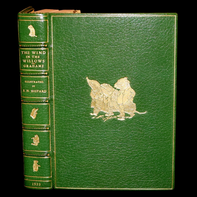 1933 First US Edition Illustrated by Shepard & bound by Bayntun - THE WIND IN THE WILLOWS.