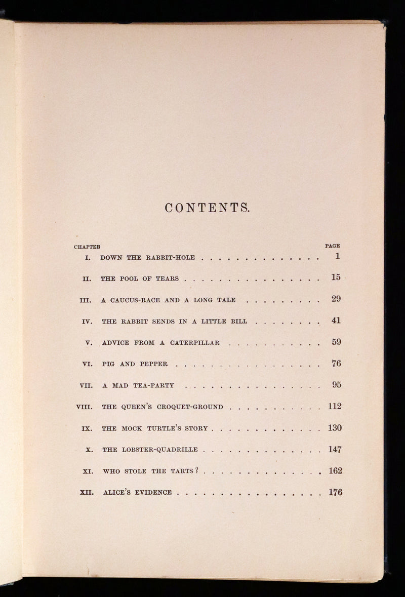 1910 Rare Edition in Blue - ALICE'S ADVENTURES IN WONDERLAND by Lewis Carroll.