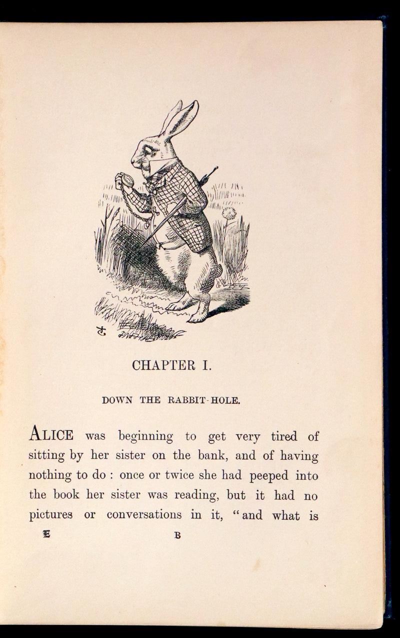 1910 Rare Edition in Blue - ALICE'S ADVENTURES IN WONDERLAND by Lewis Carroll.
