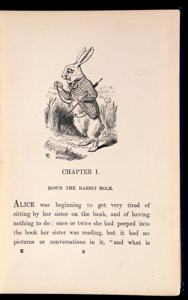 1910 Rare Edition in Blue - ALICE'S ADVENTURES IN WONDERLAND by Lewis ...