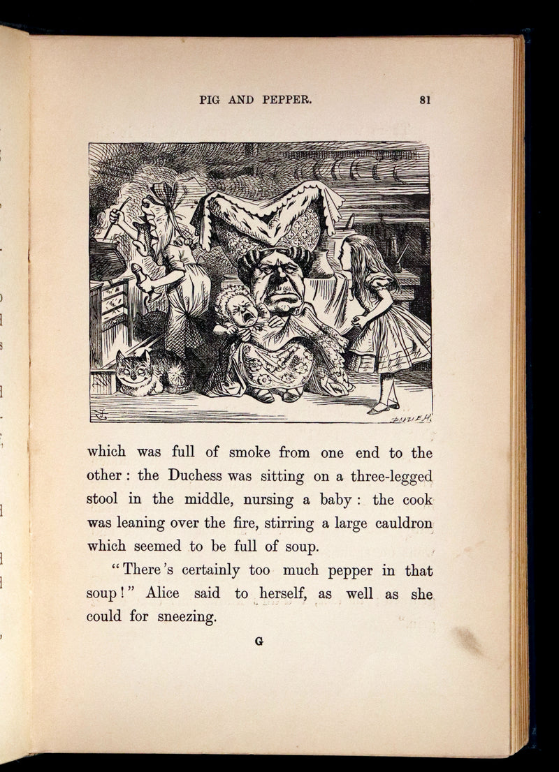 1910 Rare Edition in Blue - ALICE'S ADVENTURES IN WONDERLAND by Lewis Carroll.