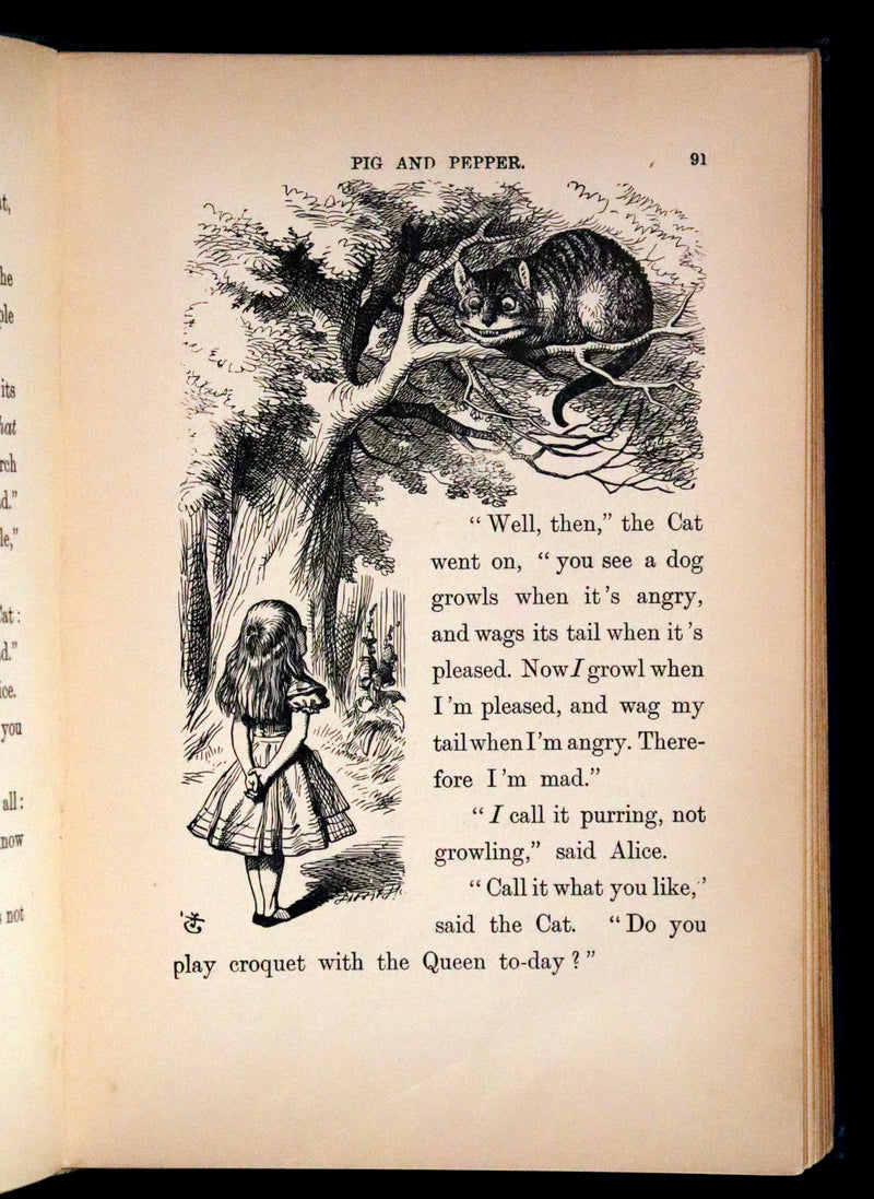 1910 Rare Edition in Blue - ALICE'S ADVENTURES IN WONDERLAND by Lewis Carroll.