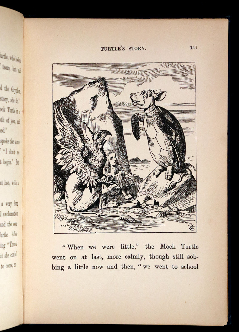 1910 Rare Edition in Blue - ALICE'S ADVENTURES IN WONDERLAND by Lewis Carroll.