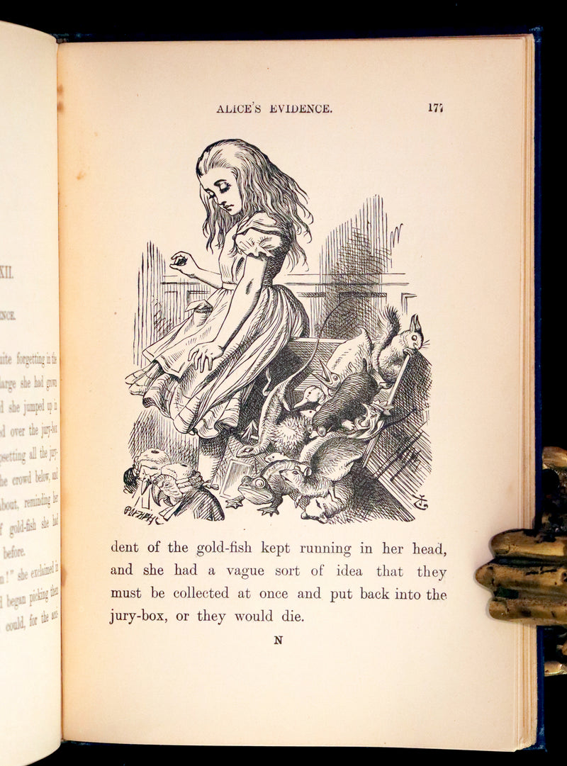1910 Rare Edition in Blue - ALICE'S ADVENTURES IN WONDERLAND by Lewis Carroll.