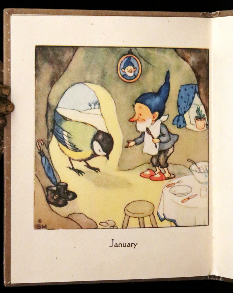 1942 Rare First US Edition - THE GNOME'S ALMANACK by Ida Bohatta translated by June Head.