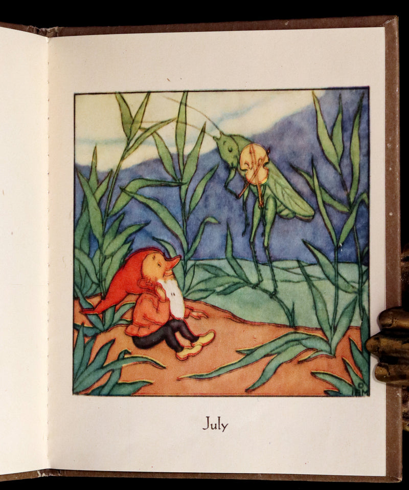 1942 Rare First US Edition - THE GNOME'S ALMANACK by Ida Bohatta translated by June Head.