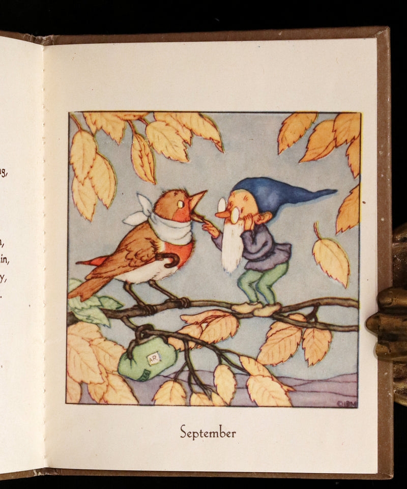 1942 Rare First US Edition - THE GNOME'S ALMANACK by Ida Bohatta translated by June Head.