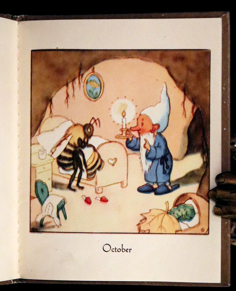 1942 Rare First US Edition - THE GNOME'S ALMANACK by Ida Bohatta translated by June Head.