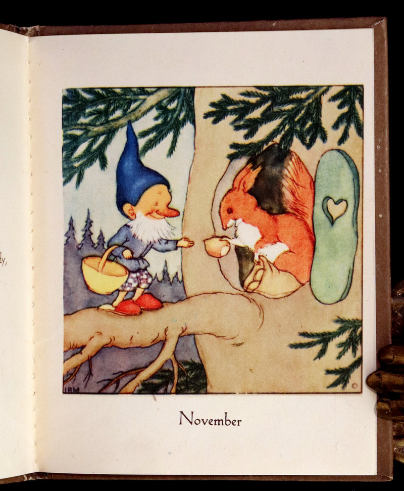 1942 Rare First US Edition - THE GNOME'S ALMANACK by Ida Bohatta translated by June Head.