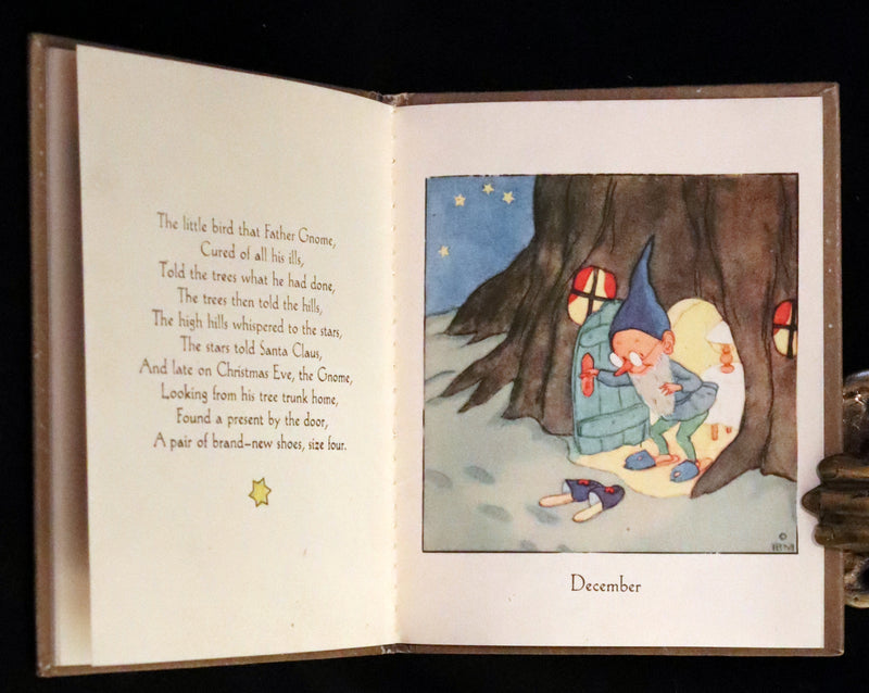 1942 Rare First US Edition - THE GNOME'S ALMANACK by Ida Bohatta translated by June Head.